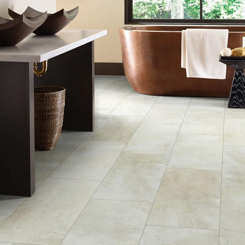 Luxury Vinyl Flooring for Bathrooms | Howmar Carpet Inc.